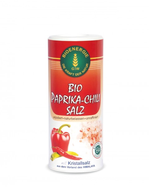 Bio Paprika-Chili-Salz, mit Kristallsalz, 170 g