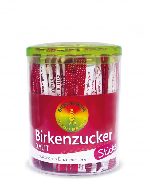 Birkenzucker-Sticks 4g 50 Stk, Xylit kristallin, aus Finnland